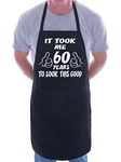 Print4U 60th Birthday It Took 60 Years BBQ Cooking Funny Novelty Apron Black