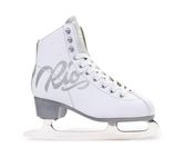 Rio Roller Script Ice Skates Ice Skates Unisex Children, Youth, RIO012, white (white), 35.5