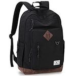 School Backpack, Vintage Work Travel Backpack for Men Water Resistant College Lightweight Book Backpack Women Teens VONXURY