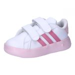 adidas Unisex Kids Grand Court 2.0 Shoes Kids Tennis Shoes, FTWR White Bliss Pink Clear Pink, 4 UK