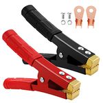 VooGenzek 2 PCS 1000A Jump Lead Clamps, Heavy Duty Pure Copper Crocodile Clamps, Car Battery Alligator Clips, for Car Auto (152mm, Red + Black)