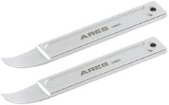 ARES 10092-2-Piece Compact Panel/Trim Wedge Metal Prybar Tool Set - Durable Prybar Easily Removes Trim, Paneling, Sheet Metal, Fasteners, and More - Compact Design for Use in Confined Spaces