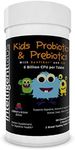 6 Billion CFU Kids/Children's Probiotics with Prebiotics, Sunfiber and Fos, for 10x More Effectiveness. One A Day Great Taste Chewable Probiotic, 2 Months Supply Per Bottle