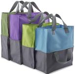 lakeland 2-in-1 Trolley Tote Set – Expandable Shopping Bags 2 Small 2 Large Great For Food Shopping