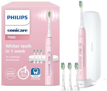 Philips Sonicare 7900 Electric Toothbrush, Sonic Toothbrush with App, Advanced Whitening, 4 Brushing Modes and 3 Intensity Levels, Pressure Sensor, Charging Travel Case, Pink, Model HX9631/18