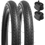 YUNSCM 2-PCS 16" Bike Tires 16x1.75/47-305 and 16" Heavy Duty Bike Tubes Schrader Valve Compatible with 16 x 1.75 Bike Bicycle Tires and Tubes (YN-1118)