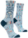 Blue Q Fuck Off, Im Reading Crew Sock, Women 5-10, multicolour