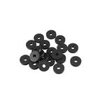 Sourcingmap Rubber Flat Washers 13mm OD 4mm ID 3mm Thickness for Faucet Pipe Water Hose, Pack of 20