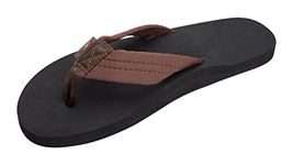 Rainbow Sandals Men's Cloud Sandals, Brown/Black, 9.5-10.5