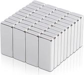 MAGXCENE Strong Rare Earth Magnets Bars, 40 Pack Small Rectangular Neodymium Magnets Heavy Duty for Crafts, Refrigerator Cabinets Cruise Tool Storage Industrial, 12x5x2 mm