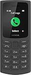 Nokia 105, 1.8 Inch S30+ Feature Phone with 4G Connectivity, 128MB + 48MB Storage, 1020mAh Removable Battery, FM Radio (Wired and Wireless Dual Mode) and 3-in-1 Speaker - Black