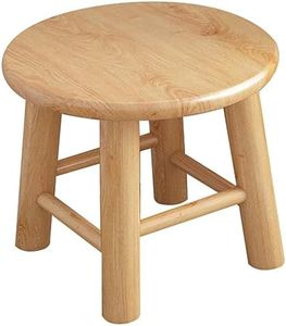 Alipis Household Low Wooden Stool Small Wooden Stool Short Stools Shower Seat Stool Bathroom Stool Round End Table Wood Plant Riser Round Pouf Shoe Stool Solid Wood Child