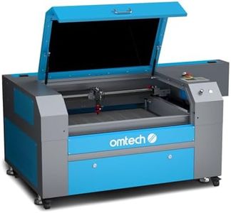 OMTech 100W Laser Graviermaschine 500 x 700 mm 100W CO2 Lasergravurmaschine Co2 Laser Cutter Lasergravierer Laser Graviergerät Autofokus 600 mm/s Doppelte Arbeitsbetten