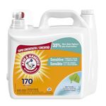 Arm & Hammer Liquid Laundry Detergent for Sensitive Skin, Super Concentrated, Skin Friendly Fresh Scent, 170 Loads, 5.03-L