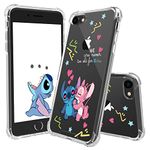 Oqplog Stitch CP TPU Case for iPod Touch 5/6/7 Cartoon Clear Cute Girly Character Fun Cases for Girls Kids Boys Women Teens, Kawaii Soft Unique Cool Funny Trendy Cover for iPod Touch 5/6/7 4 Inches