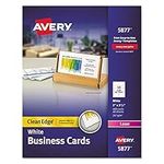 Avery® Two-Side Clean Edge Printable Business Cards CARD,CE BUSINESS 400,WHT (Pack of3)