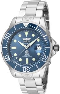 Invicta Men's 16036 Pro Diver Analog Display Automatic Self Wind Silver Watch, Stainless Steel, 16036