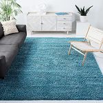 Banchmark Home Furnishings Generic Soft Fluffy Shag Area Rugs for Living Room, Shaggy Floor Carpet for Bedroom, Girls Carpets Kids Home Decor Rugs, Cute Luxury Non-Slip (Aqua, 3 x 5 feet)