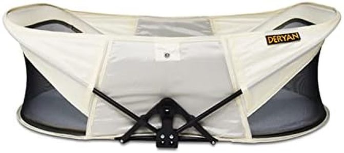 Deryan Cama de Viaje para bebé, Plegable, Desde el Nacimiento hasta los 1,5 años, Ligera y compacta, se instala en 2 Segundos, Cuna de Viaje para bebé, Incluye mosquitera y Bolsa de Viaje