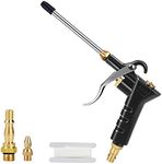 Air Blow Gun Air Compressor Duster with Extension Nozzle with 1/4" BSP British & German High Pressure Pistol-Grip Connector Pneumatic Air Duster Cleaning Tool