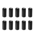 X AUTOHAUX 10 Pcs 5mm 0.2" Car Silicone Intake Vacuum Hose Tube End Plug Black