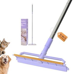 Pawlico Carpet Rake for Pet Hair Removal, 59” Adjustable Long Handle Carpet Scraper for Cat Dog Hair Deep Cleaner, Reusable Pet Hair Removal Tool for Rugs, Mats, Couch, Sofas, Floor, Car Seats