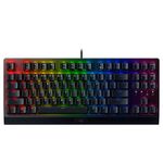 Razer BlackWidow V3 Tenkeyless (Green Switch) - Compact Mechanical Gaming Keyboard (Clicky Mechanical Switches, Compact Form Factor, Fully Programmable Keys) US Layout | Black