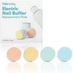 Frida Baby Electric Nail Buffer Replacement Pads | Safe + Easy Grooming, Trimming, and Nail Filing for Newborn, Toddler, or Children's Fingernails and toenails, 4 Buffer Pads