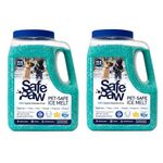 Safe Paw 8 Pound Sub Zero Environmental Friendly Non Toxic Salt and Chloride Free Snow Ice Melt Safe for Children, Pets, Concrete (2 Pack)