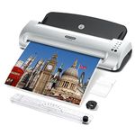 Laminator Machine, SINOPUREN 13-inch Thermal Laminator, with Paper Trimmer, Corner Rounder, 10 Pouches Sheets, Quick Warm-Up, Cold and Hot Laminating for Home/School/Office