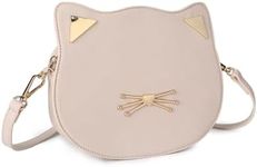 Gladdon Cat Crossbody Bag for Teen Girls Women Novelty Cute Purses Birthday Gift for Girl Nude