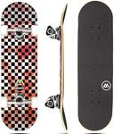 Magneto Complete Skateboard | Maple Wood | ABEC 5 Bearings | Double Kick Concave Deck | Kids Skateboard Cruiser Skateboard | Skateboards for Beginners, Teens & Adults (Free Stickers Included)