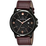 Carlington Analog Watches for Men with Leather Strap - CT 1050