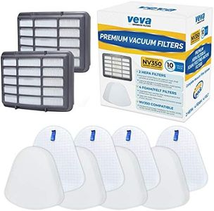 VEVA Advanced NV350 Air Purifier Filter Replacements (6-Pack) - Premium Activated Carbon Pre-Filters Compatible with Shark NV358, Honeywell HPA200, and 853460008013 Vacuum Models