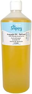 Huile d'avocat - 1 litre de produit cosmétique raffiné pour massages, aromathérapie, confection de savons et soin naturel pour la peau