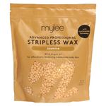 Mylee Advanced Stripless Wax 500g [Jasmine] Professional Hard Wax Beads, Painless Hair Removal, No Strips Needed, Peelable Hot Wax for Hair Removal, Full Body, Face, Bikini, Brazilian, Hollywood