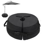 PATIO PLUS Garden Parasol Base Weights Bag Up to 55kg, Heavy Duty 900D Umbrella weights Base Sandbags for Patio Cantilever or Flagpole with Large Opening wear-resistant Sand is NOT included