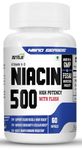 NutriJa Niacin 500 / Vitamin B-3 | for Vascularity & Increase Cellular Energy- 60 Capsules