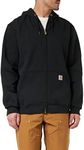 Carhartt Men's Loose Fit Midweight Full-Zip Sweatshirt, Black, M