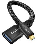 Cratree 8k Micro HDMI to HDMI Cable Adapter, Micro HDMI Male to HDMI Female Adapter Cable, 8K@60hz, 4K@120hz,Compatible with GoPro Hero 7 6 5 4,Raspberry Pi 4,Sony Camera,Nikon(20CM)