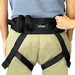 Vive Transfer Belt with Leg Loops - Medical Nursing Safety Gait Assist Device - Bariatrics, Pediatric, Elderly, Occupational and Physical Therapy - Long Strap and Quick Release Metal Buckle - 140 cm