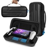 BQKOZFIN Carrying Case for PlayStation Portal, Hard Shell Portable Travel Storage Handbag for PS5 Portal, Waterproof PlayStation 5 Remote Player Portable Thin Storage Carrying Case