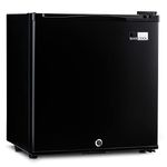 Barcool Bar25 LED - Mini Fridge Black | 25L Mini Bar | Super Quiet for Bedrooms, Hotels & Guesthouses | LED Light + Lockable | Low Energy (25L)…