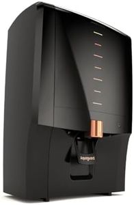 Aquaguard Aura RO+UV+UF+Taste Adjuster(MTDS) with Active Copper & Zinc 7L water purifier,8 stages of purification,suitable for borewell,tanker,municipal water(Black) from Eureka Forbes