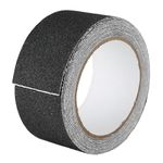 CHESTON Anti Skid Tape (5m x 5 cm) | High Friction, Waterproof, and Self-Adhesive for Stairs, Floors and Ramps (Black)