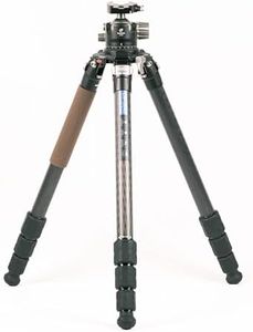 Leofoto LN-364C Heavy Duty Tripod with 75mm Bowl+Platform & Bag | Ball Head/Leveling Base Kit - LN-364C+LH-55LR, Outdoor Tripod for Wildlife Photography & Spotting Scope