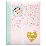 C.R. Gibson Pink 'Little Love' Baby Girl Memory Book for Newborns, 64 pgs., 9'' W x 11.125'' H