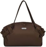 ALVABABY Large Waterproof Blanket Bag,Brown Shoulder Bags for Women, Cute Hobo Tote Handbag,Cloth Diaper Wet Bags,Multi-functional Organizer Bags, Travel Beach Yoga Gym Bag