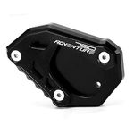 Mokiton Motorcycle Side Stand Extension Kickstand Plate Compatible With KTM 790 Adventure/R 2019-2023 | Foot Pad Support 790 ADV 790ADV 790ADVENTURE Accessories (black-2)