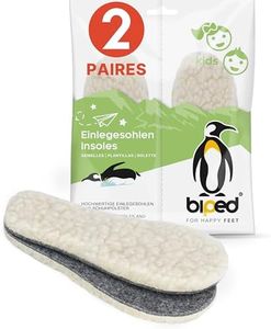 biped set de 2 paires semelles à base de laine d’agneau extra épaisse avec fond feutre z1004(38)